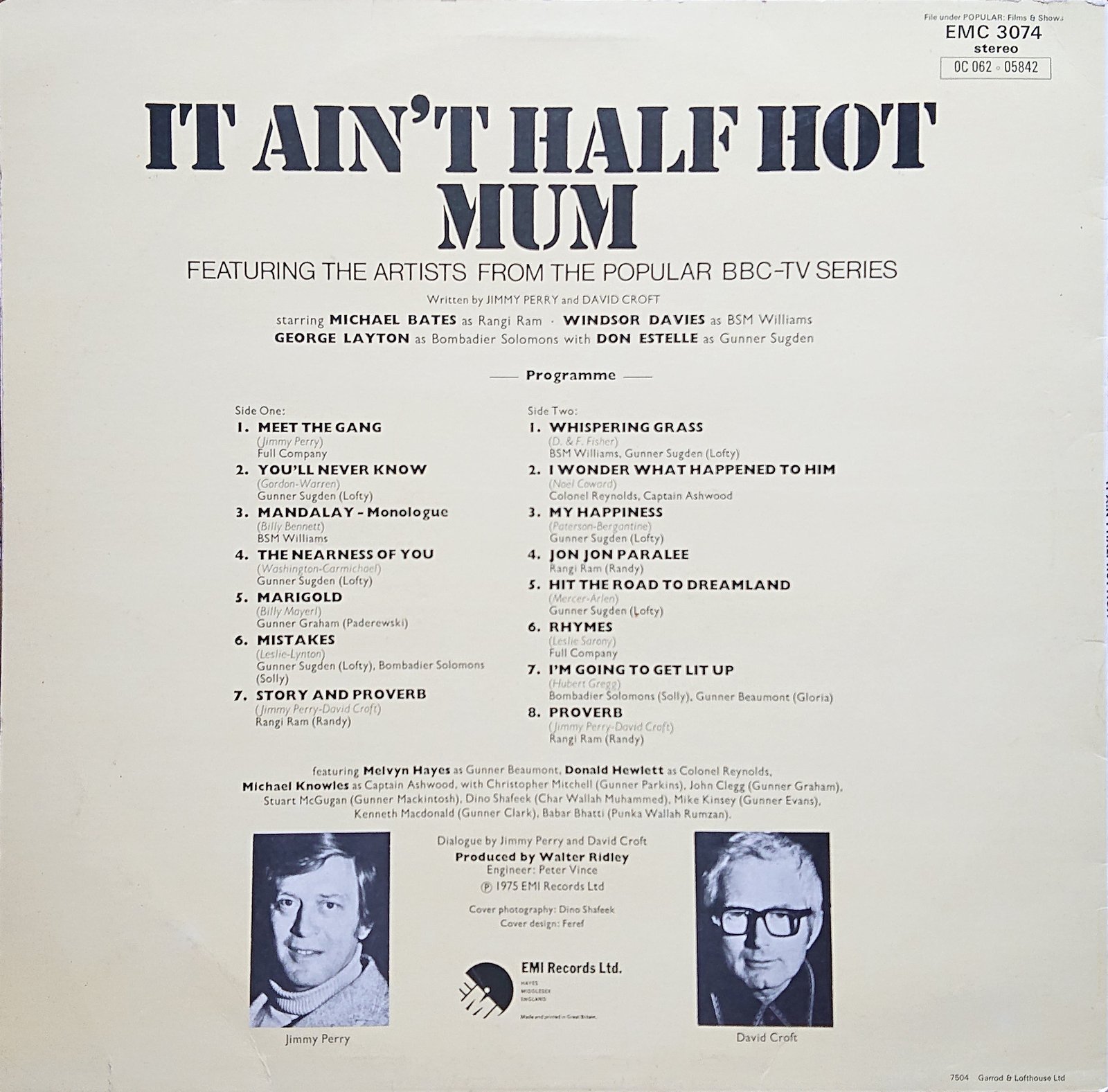 Back cover of EMC 3074